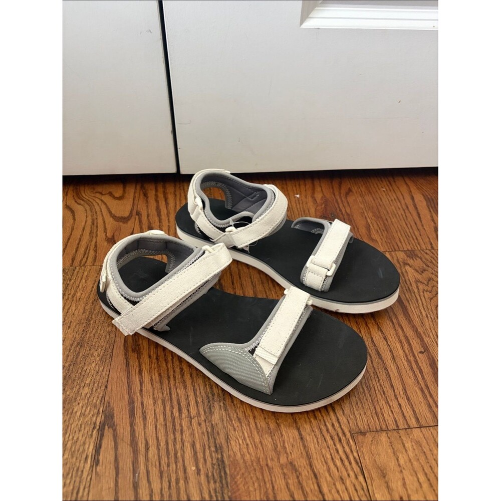 Vans Tri-Lock Suede White Black Sandals Women's Size 9 New without Tags